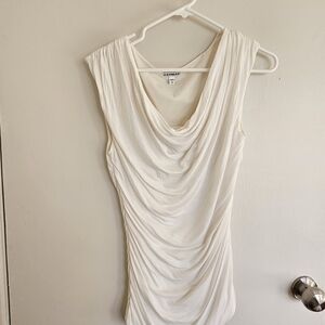 Express Cream Draped Blouse